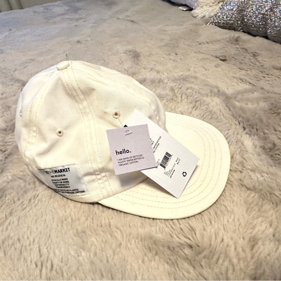 NWT - TO THE MARKET WHITE UNISEX HAT - Picture 3 of 8